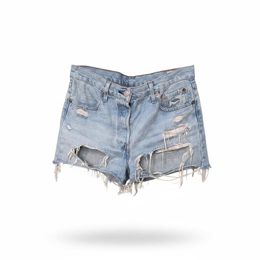 Levi's Distressed Denim Shorts