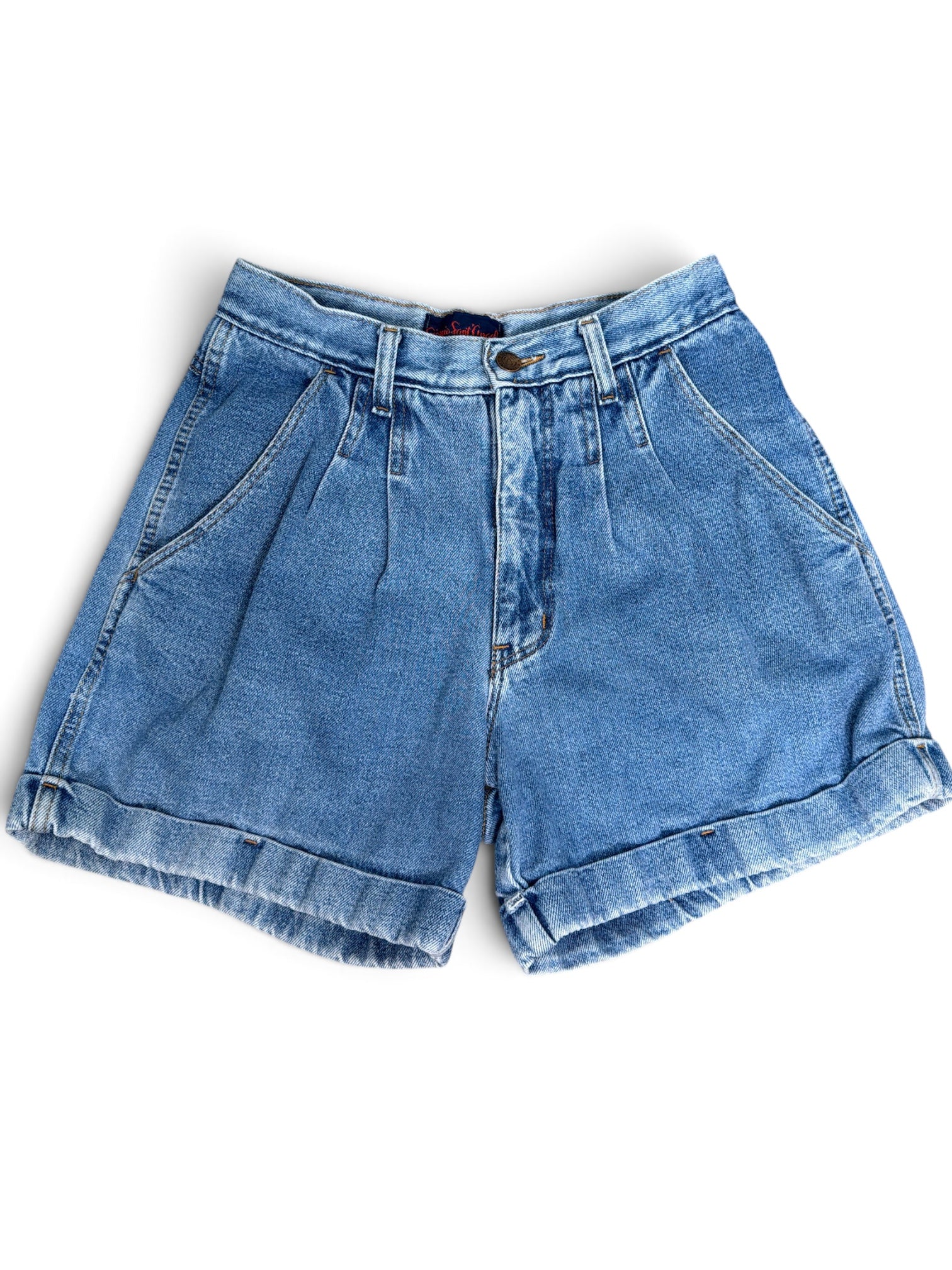 Giorgio Sant’Angelo Vintage High Waist Denim Shorts — Size 8