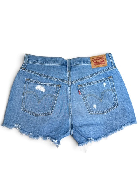 Levi's Distressed Cutoff Denim Shorts