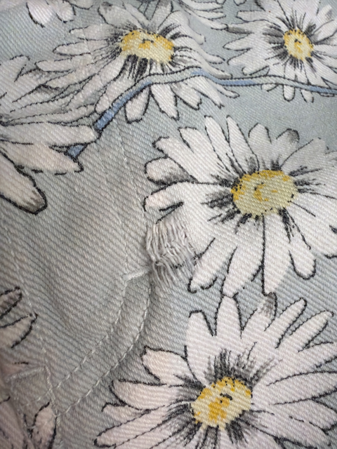Vintage Jordache Daisy Print Jean Shorts