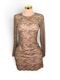 Ralph Lauren Lace Long-Sleeve Mini Dress
