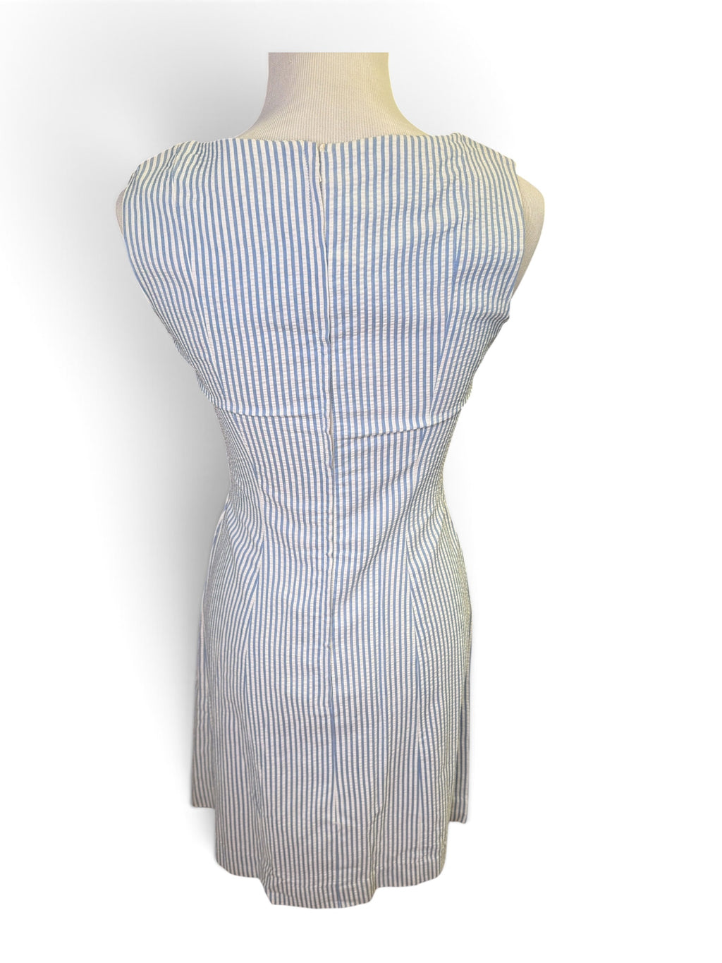 À La Mode Vintage Striped Button-Front Mini Dress