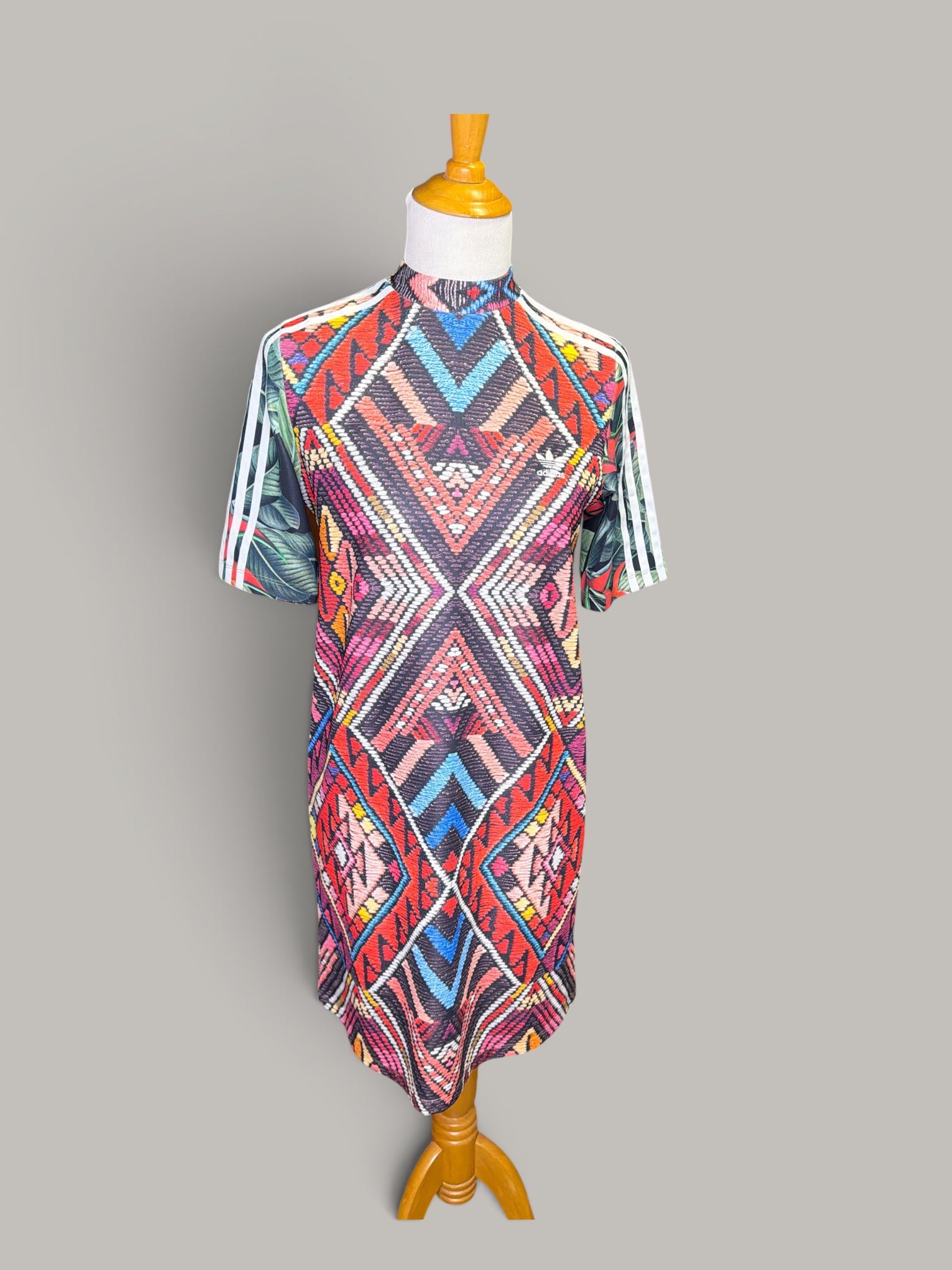 Adidas Multicolor Geometric Print Dress