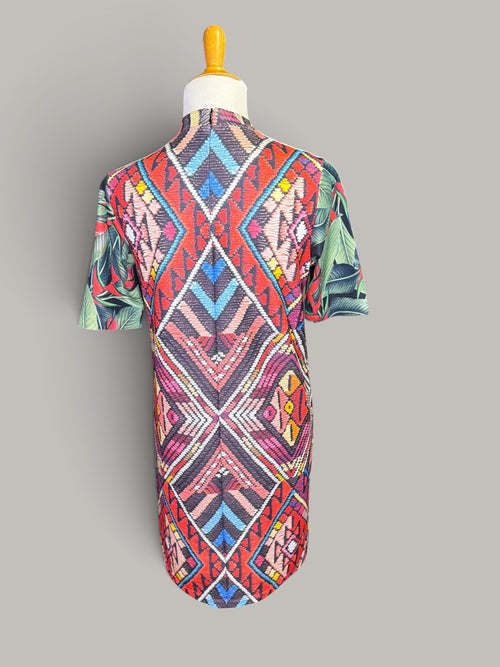 Adidas Multicolor Geometric Print Dress