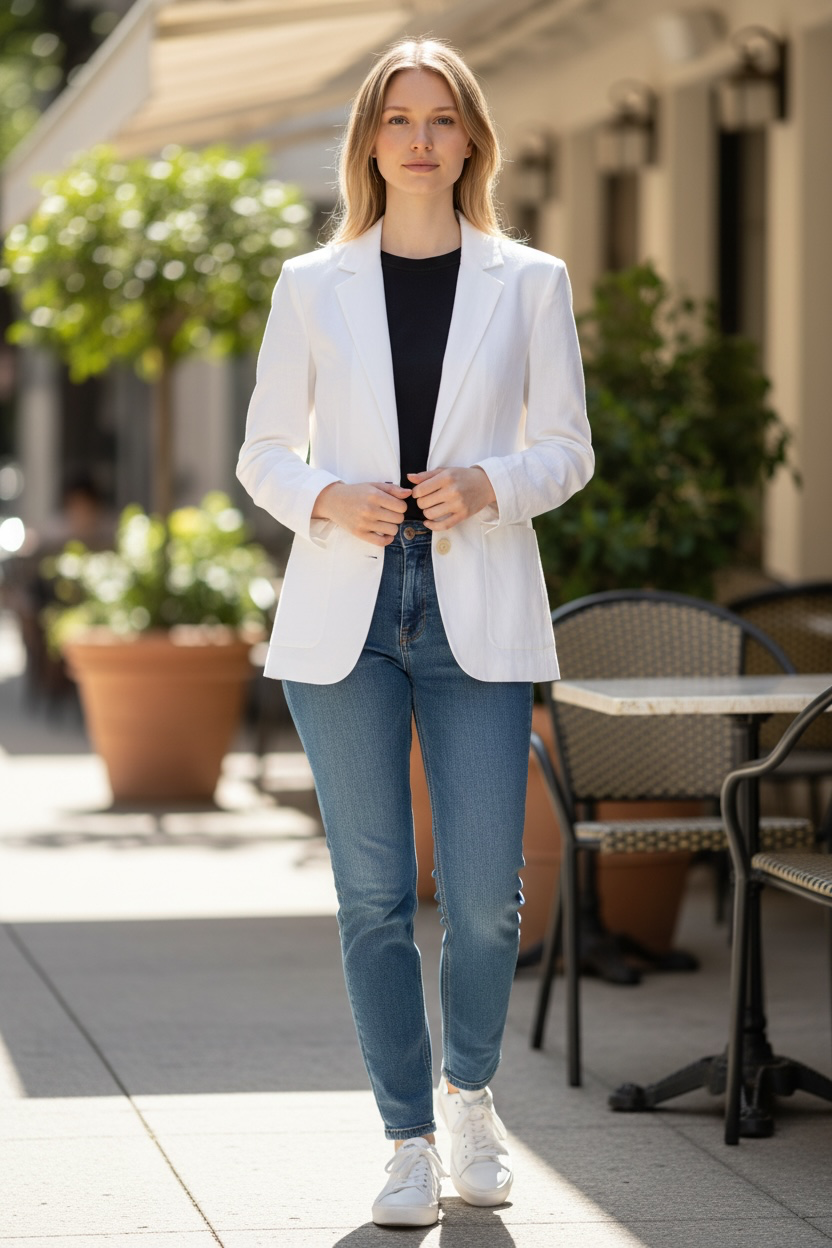 Theory Linen Blend Blazer