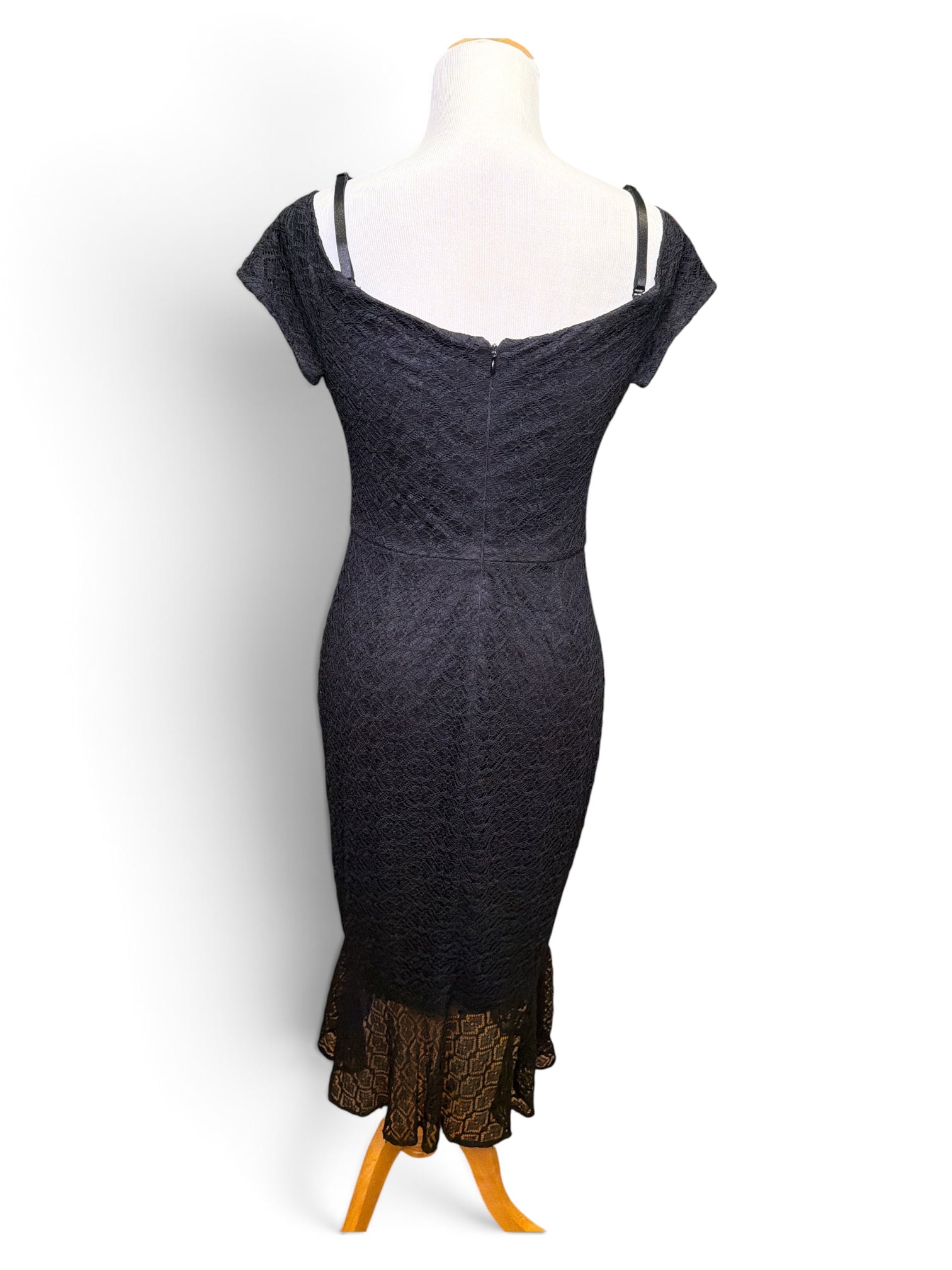 Guess Embroidered Floral Midi Dress