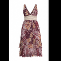 Free People Tiered Floral Chiffon Dress