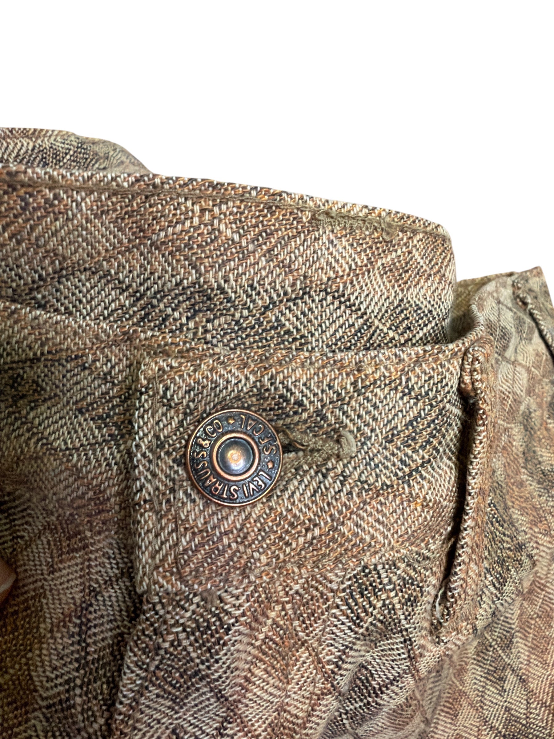 1970's Levi's Patterned Bellbottom Pants