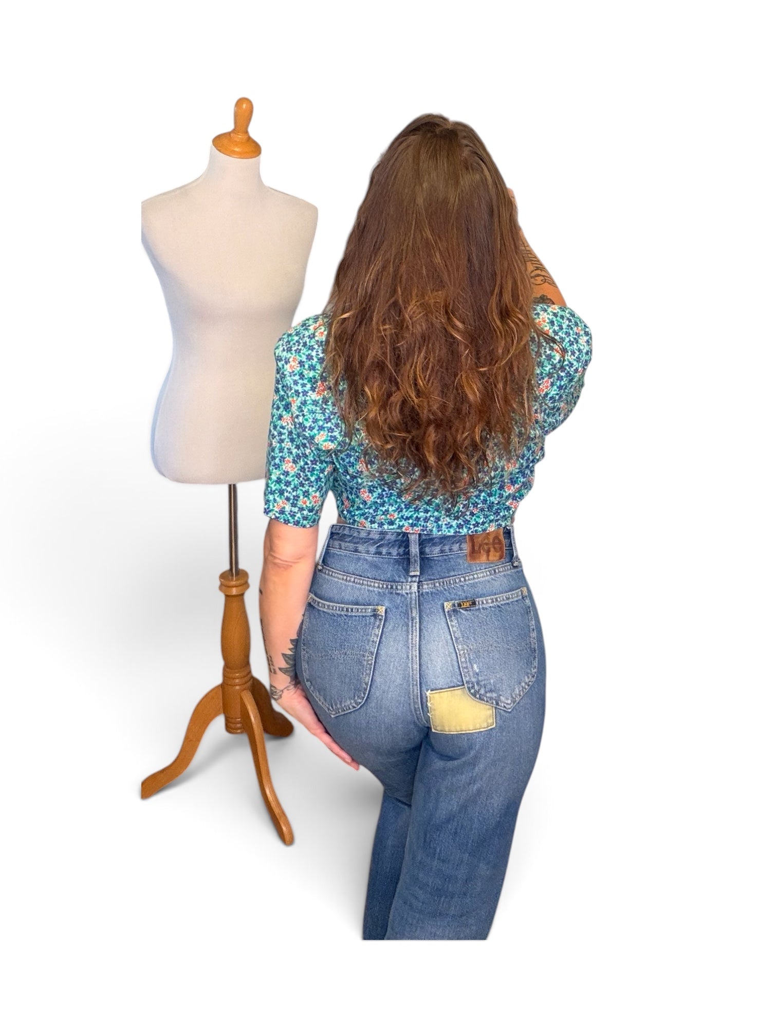 Lee Vintage Patchwork Denim Jeans