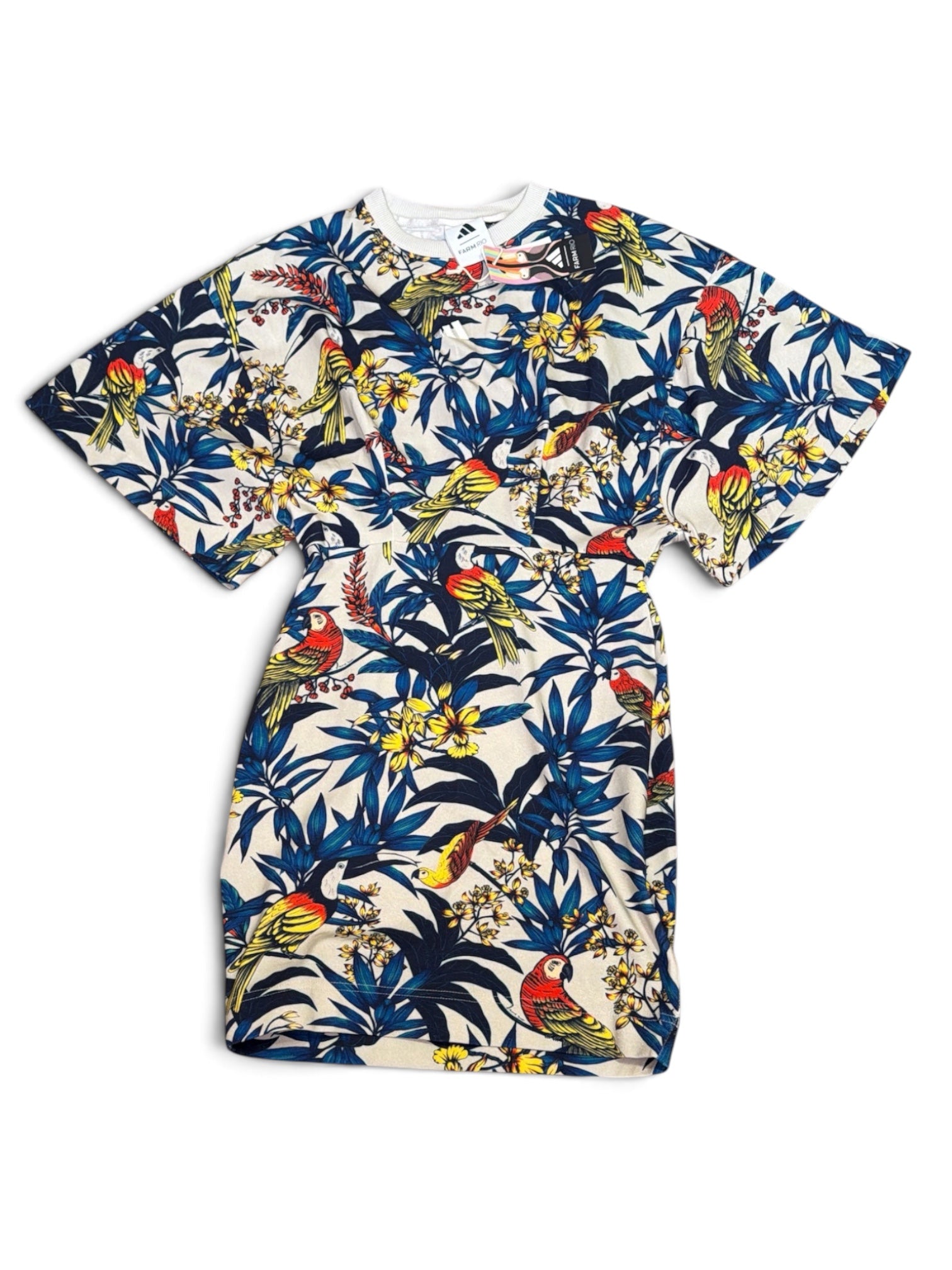 Farm Rio x Adidas Tropical Print T-Shirt Dress