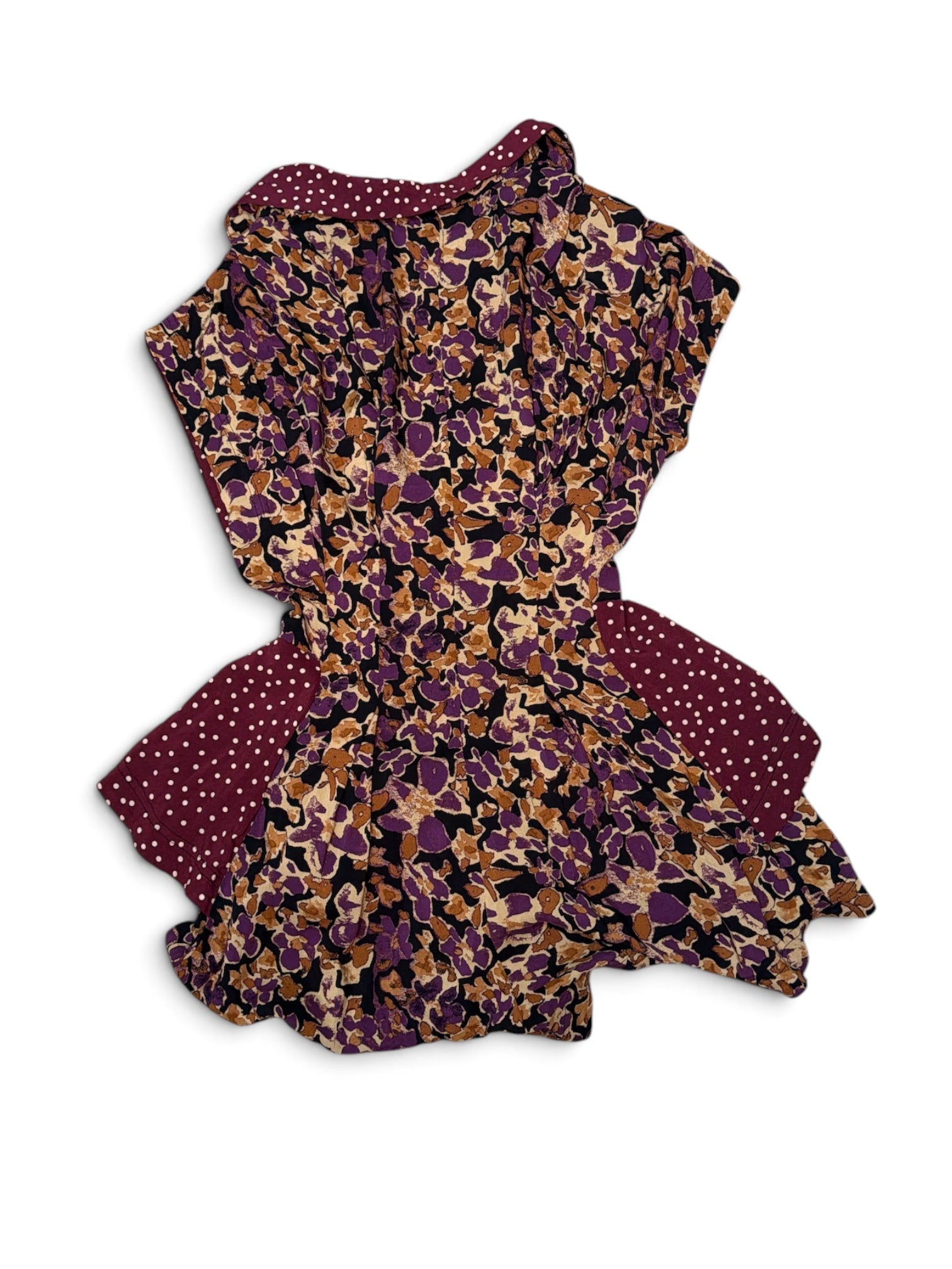Free People Floral Brocade Peplum Romper