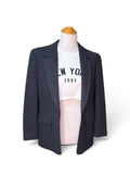 Vintage Pendleton 100% Virgin Wool Blazer in Charcoal Black