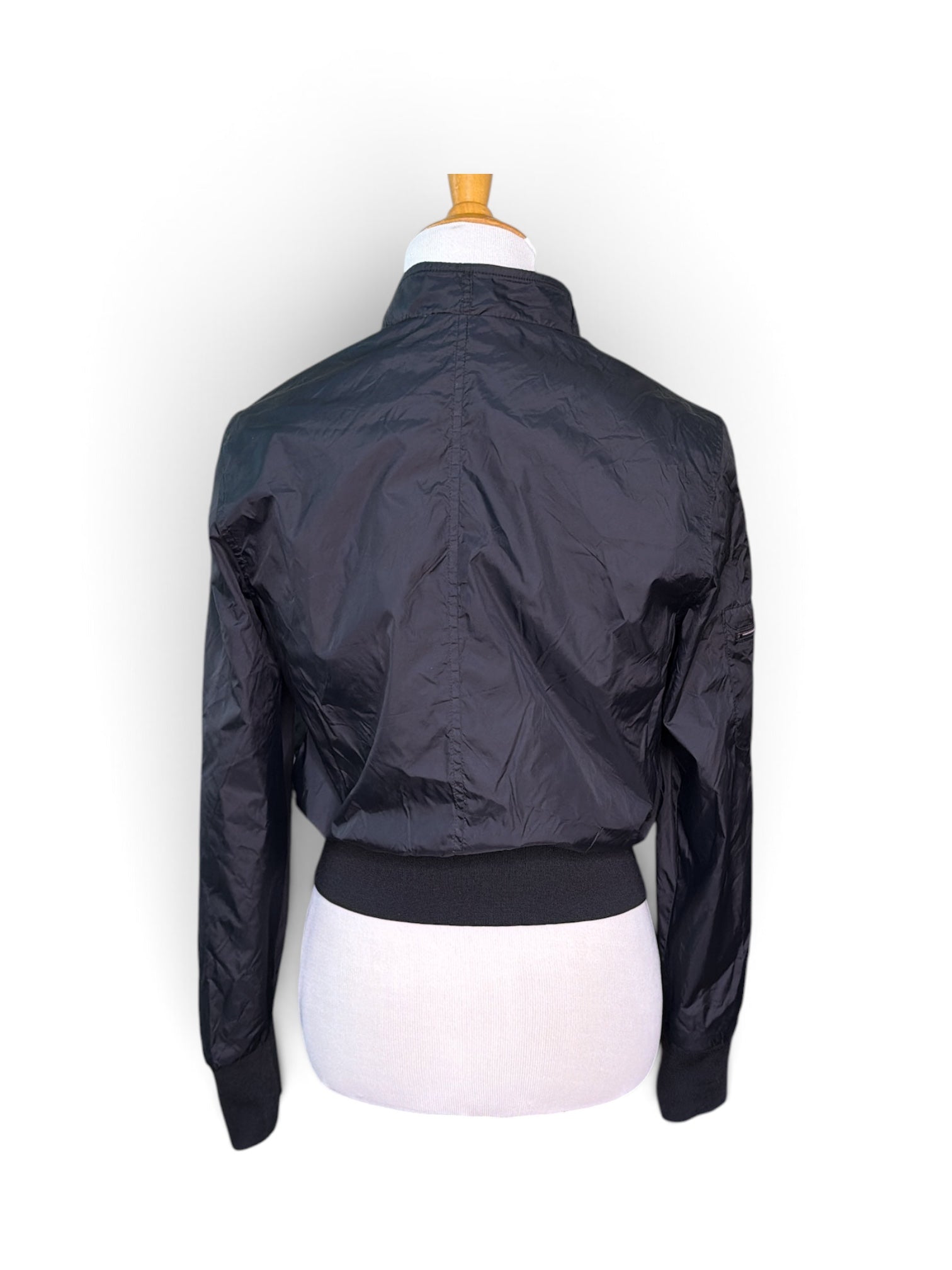 Vintage Members Only Cropped Bomber Jacket