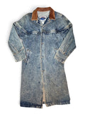 Vintage Denim Trench Coat
