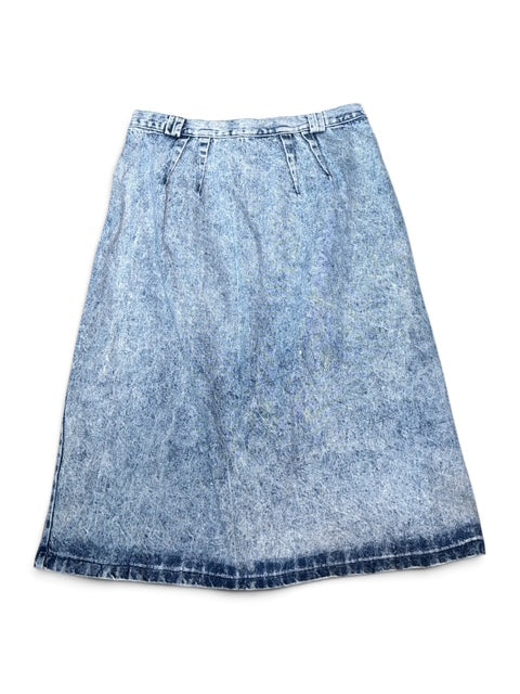 Vintage Denim Midi Skirt