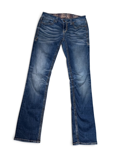Y2K Buckle Black Bootcut Jeans