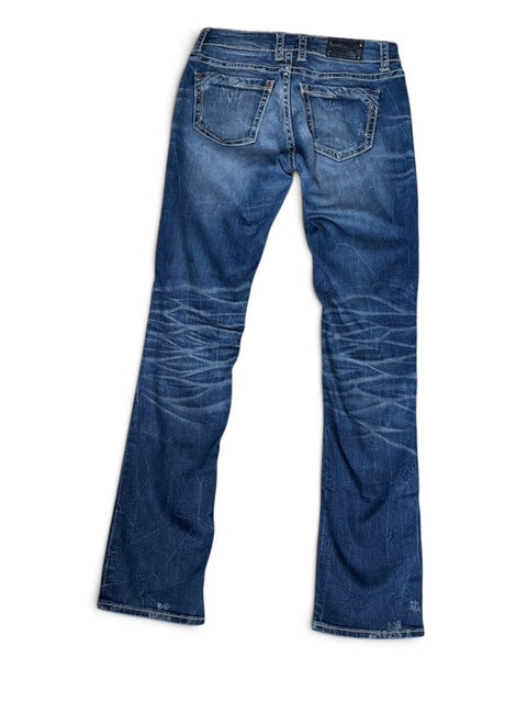 Y2K Buckle Black Bootcut Jeans