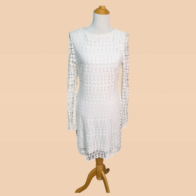 Ralph Lauren Vintage White Lace Dress Size 8
