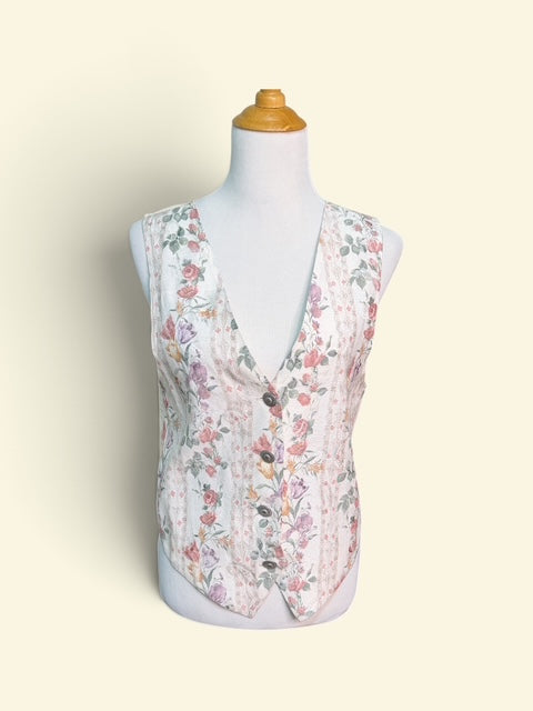Cheyenne Outfitters Vintage Floral Ruffle Vest