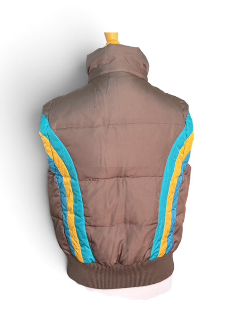 Vintage 90s Color Block Puffer Vest