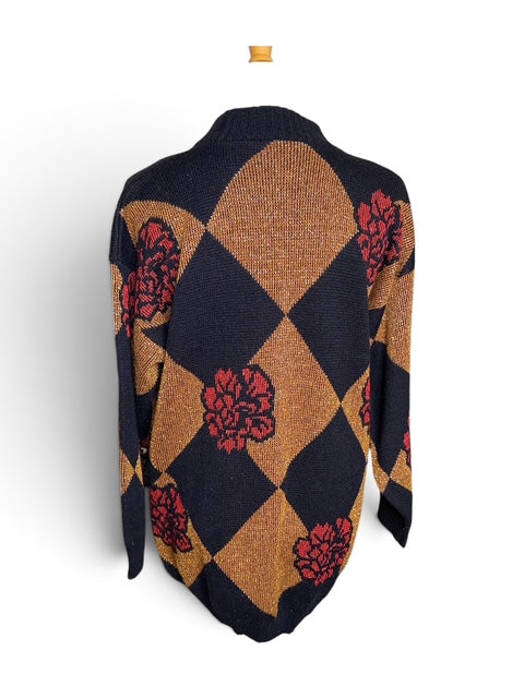Vintage Diamond Pattern Sweater