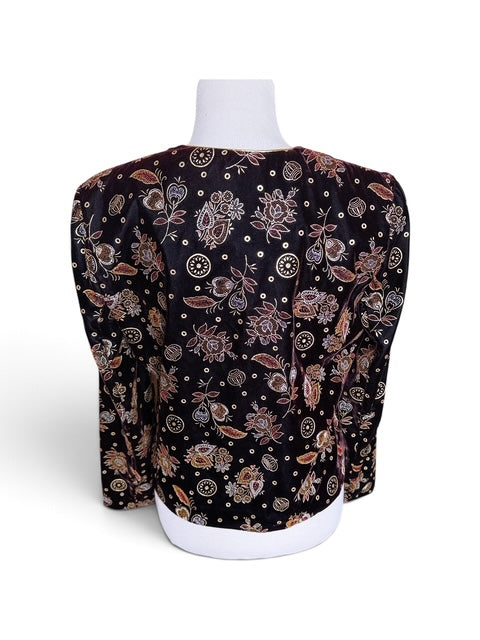 Norton McNaughton Velvet Floral Jacket