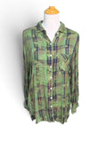Nu Vintage Plaid Flannel Shirt | Longline Back | Large