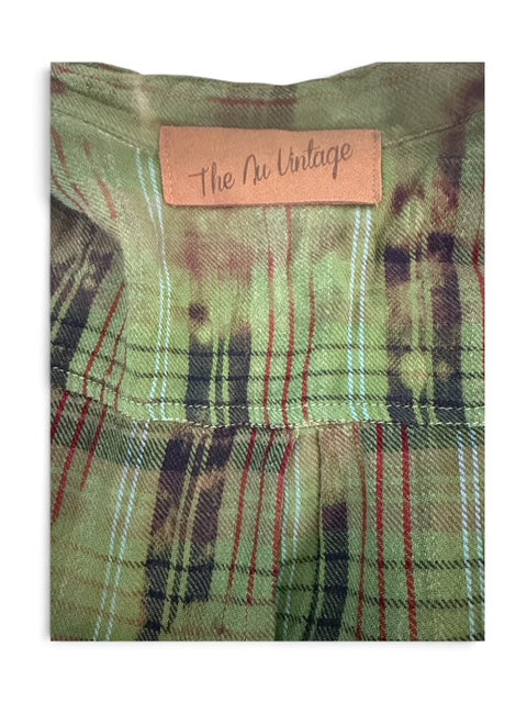 Nu Vintage Plaid Flannel Shirt | Longline Back | Large