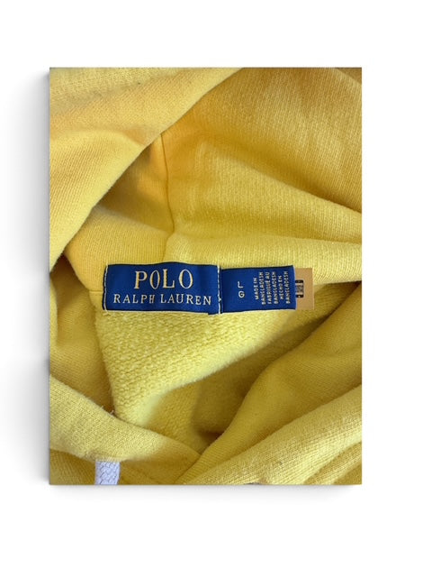 Ralph Lauren Yellow Half-Zip Hoodie | Large
