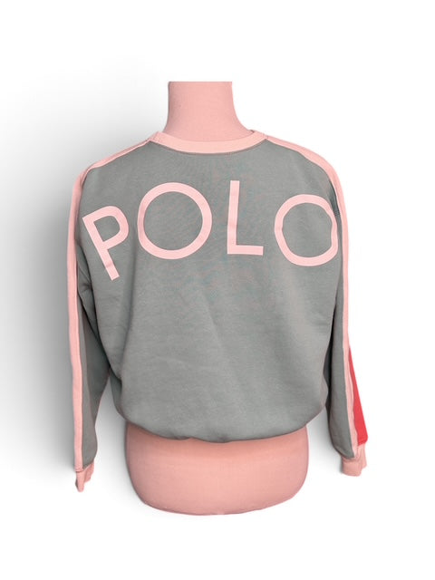 Ralph Lauren Coral Cropped Sweatshirt | Small
