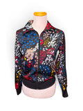 Vintage Adidas Floral Zip-Up Track Jacket