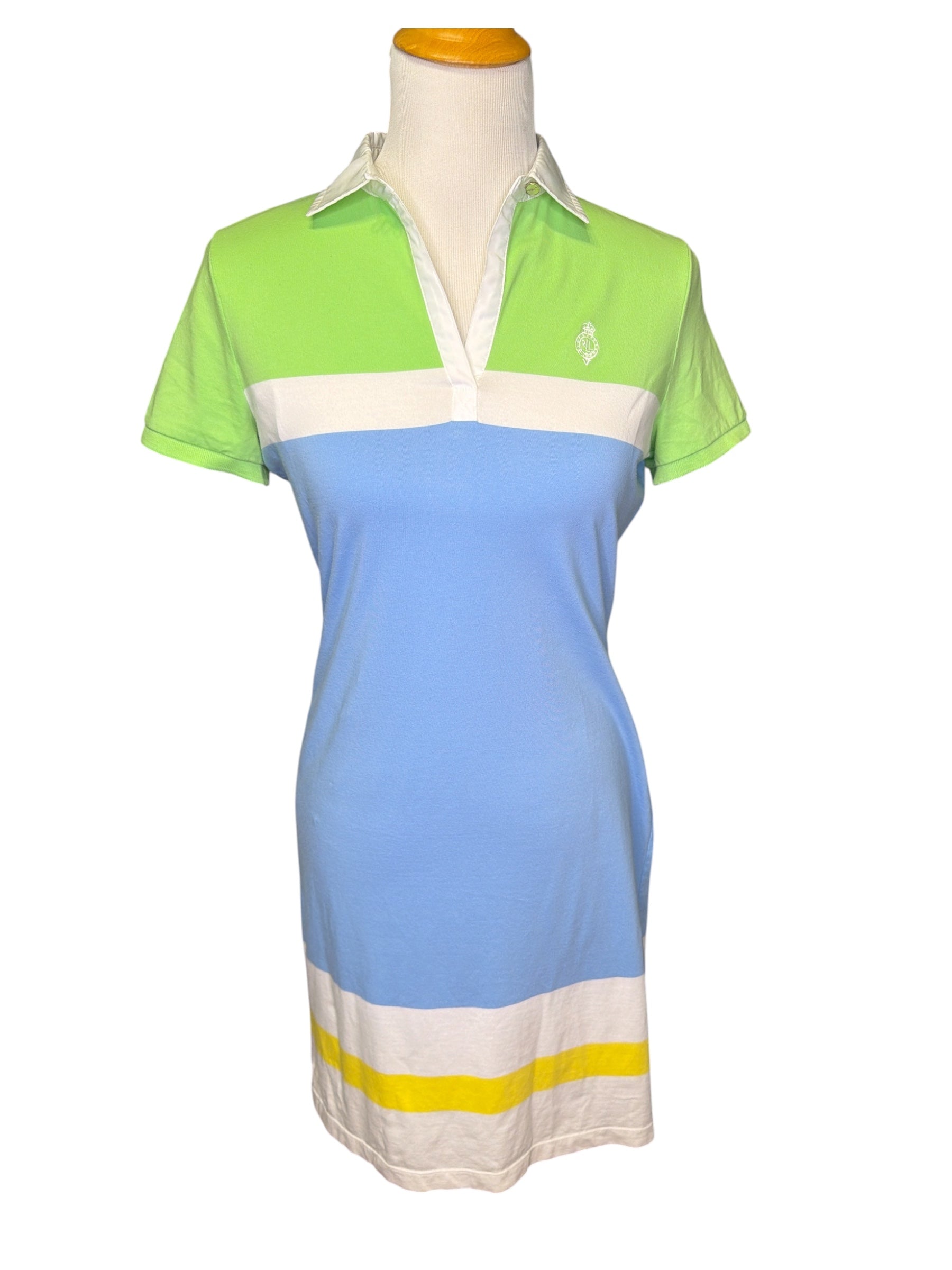 Vintage Ralph Lauren Color Block Polo Dress