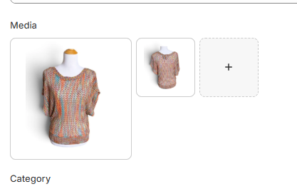 New Direction vintage terracotta multicolor print batwing top, size M